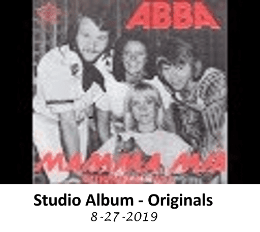 A black and white photo of abba